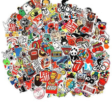 Load image into Gallery viewer, 100 pcs/pack stickers Classic Fashion Graffiti sticker Luxury Stickers For Moto car suitcase cool laptop Cartoon anime Skateboar